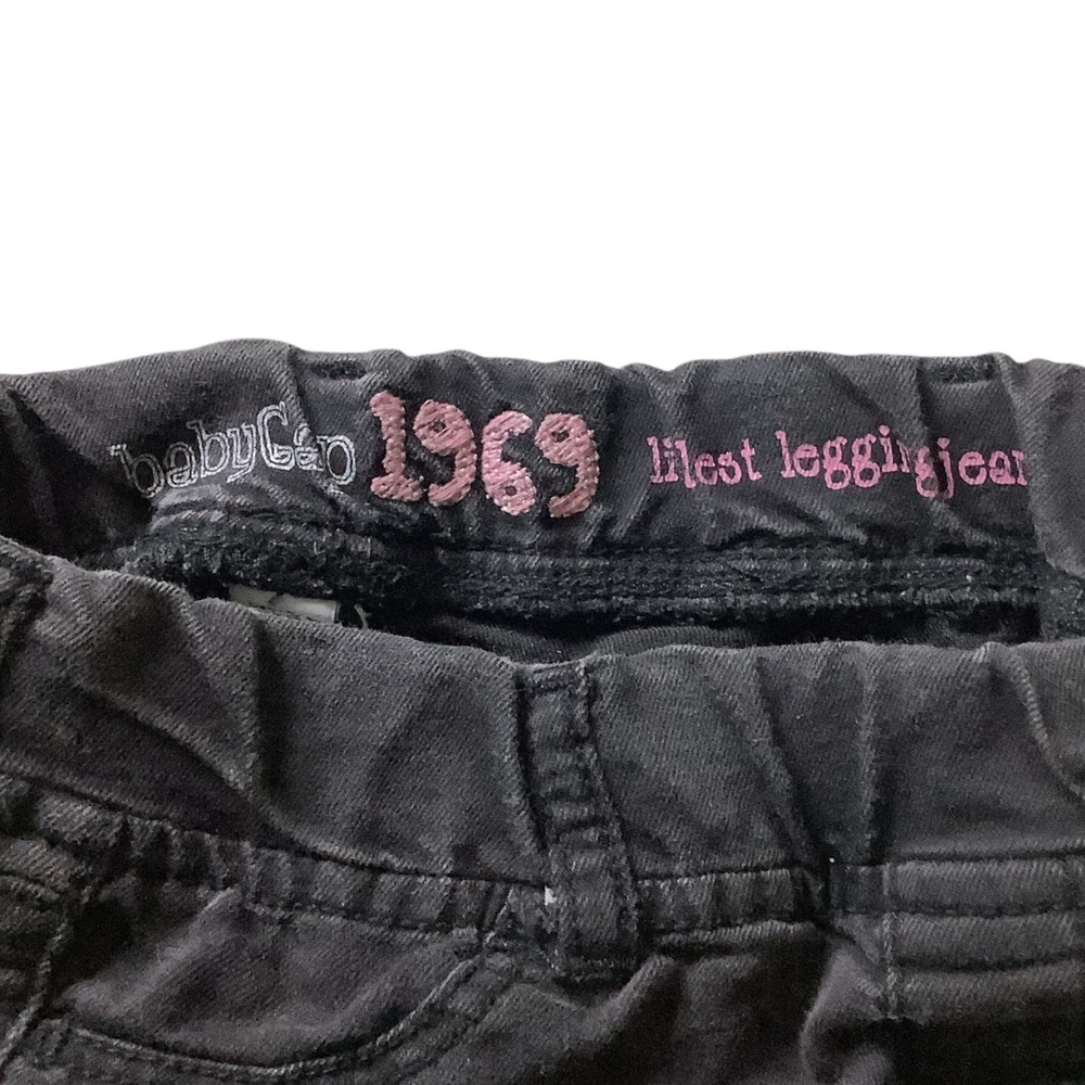 BabyGap 1969 Littlest Legging Jean Girls 5 Black Denim Skinny School Casual - Picture 3 of 13